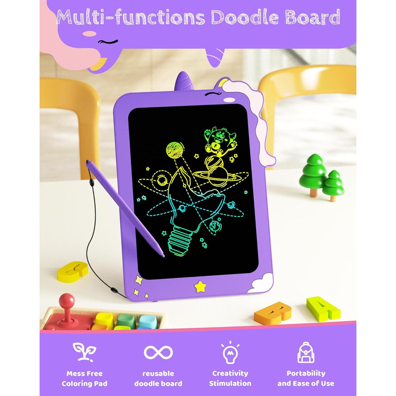 Tableta de Dibujo LCD TEKFUN 8.5" Púrpura para Niños