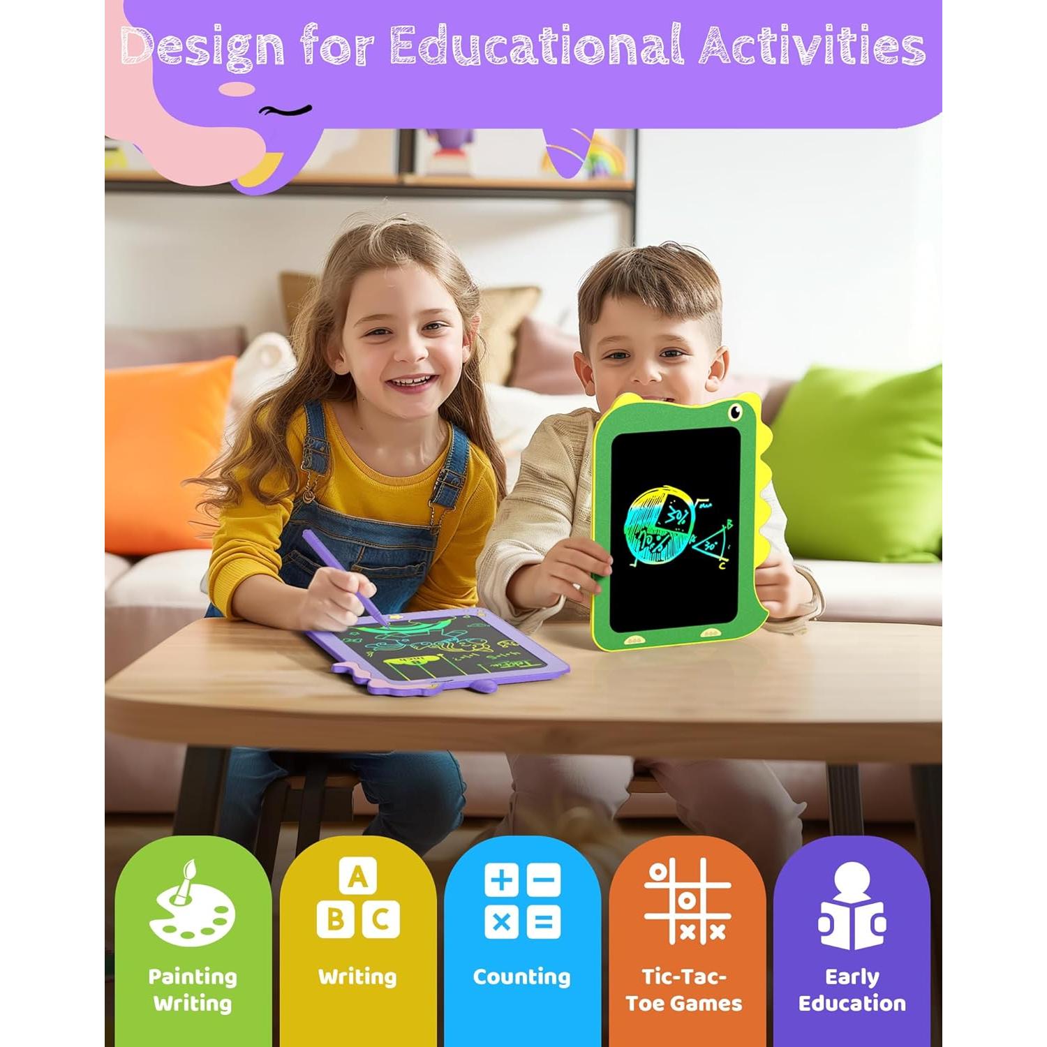 Tableta de Dibujo LCD TEKFUN 8.5" Púrpura para Niños