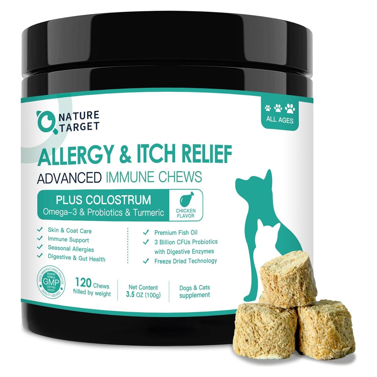 Alivio de Alergias para Perros Nature Target 120 Masticables