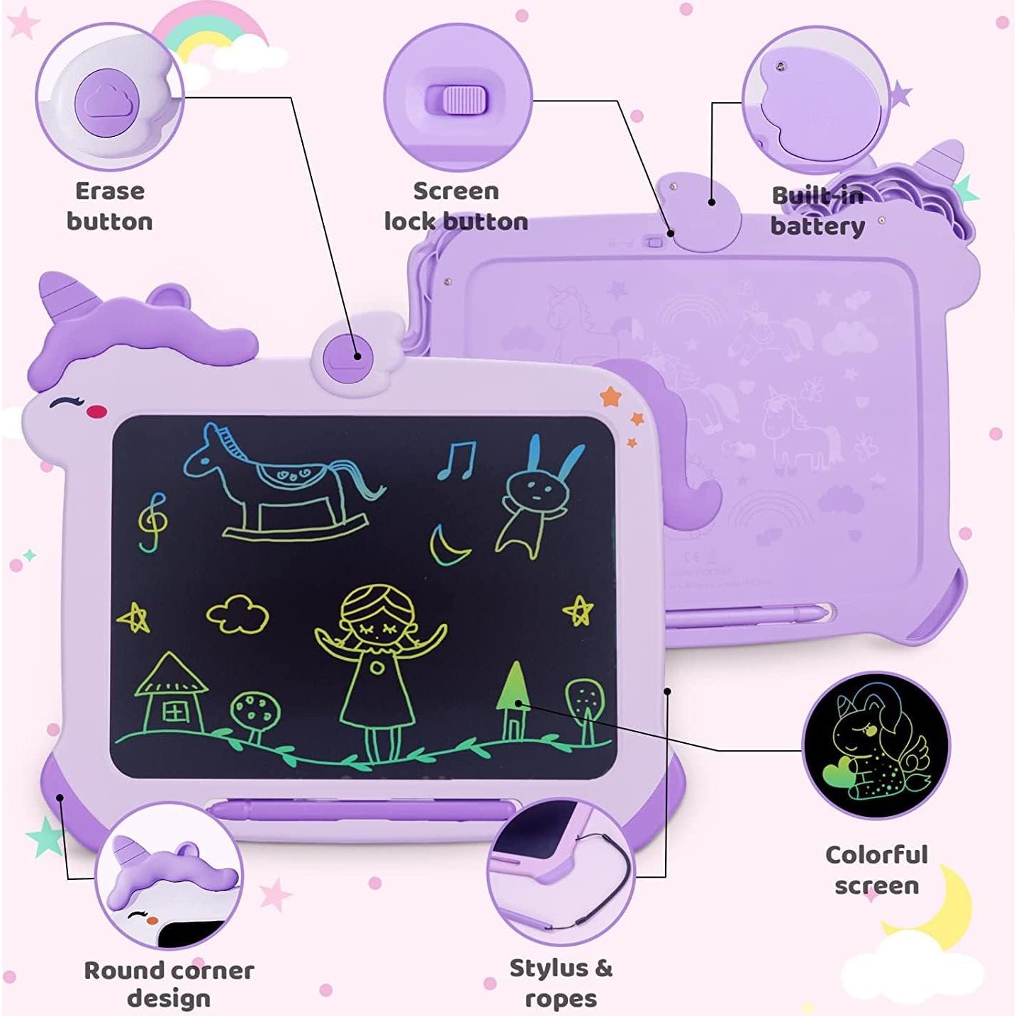 Tableta de Escritura LCD Kikapabi Unicornio 8.5" Colorida