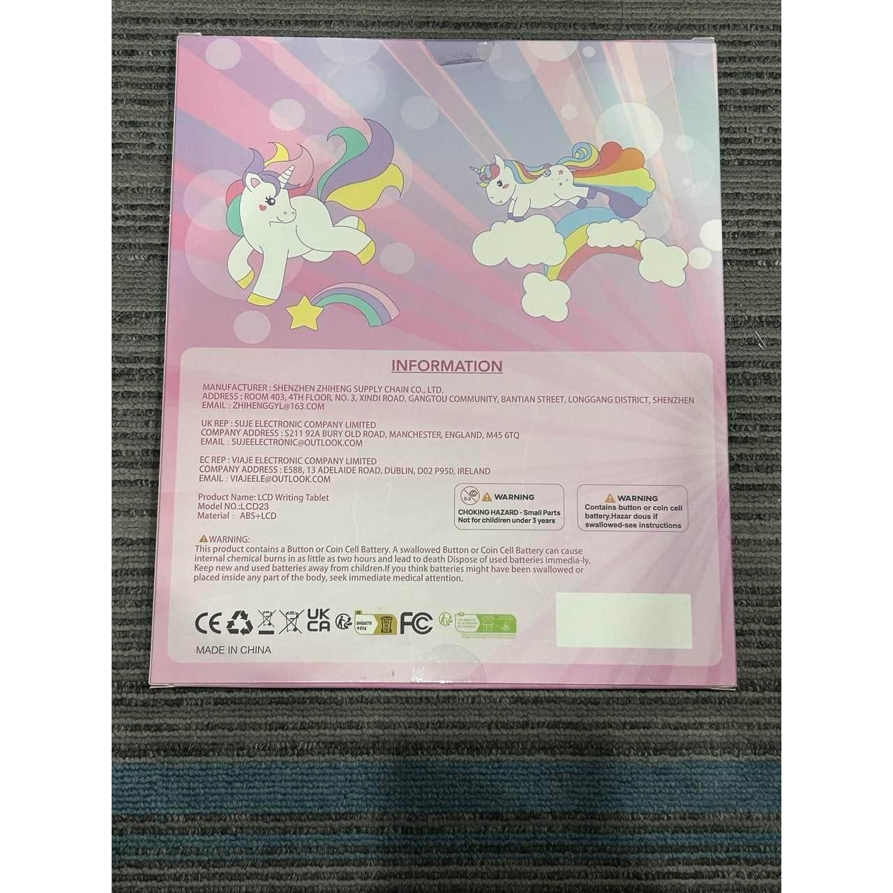 Tableta de Escritura LCD Kikapabi Unicornio 8.5" Colorida