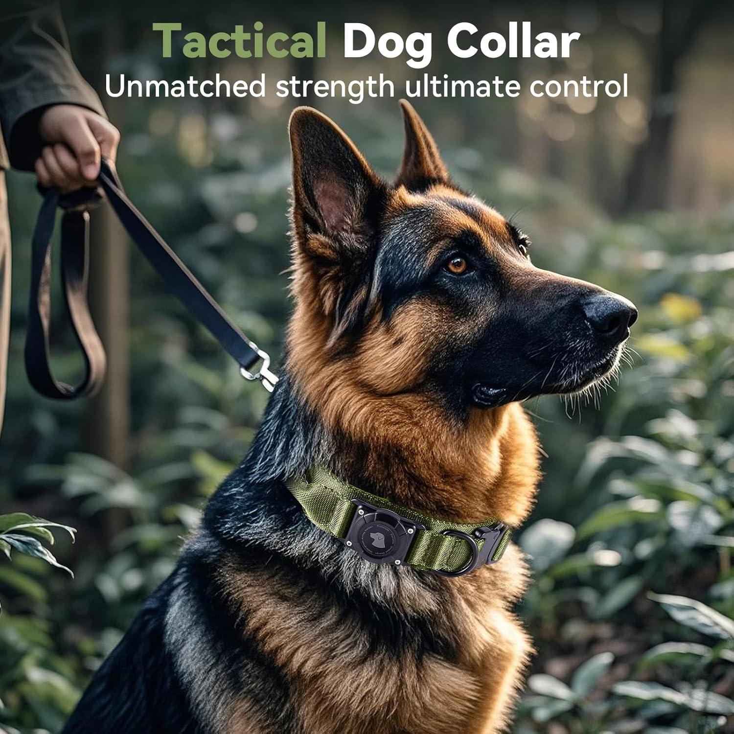 Collar Táctico Militar para Perros Odokele con Soporte AirTag M