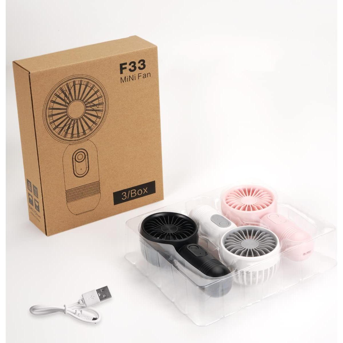 Ventilador Portátil VanSmaGo F33 Recargable 3 Velocidades