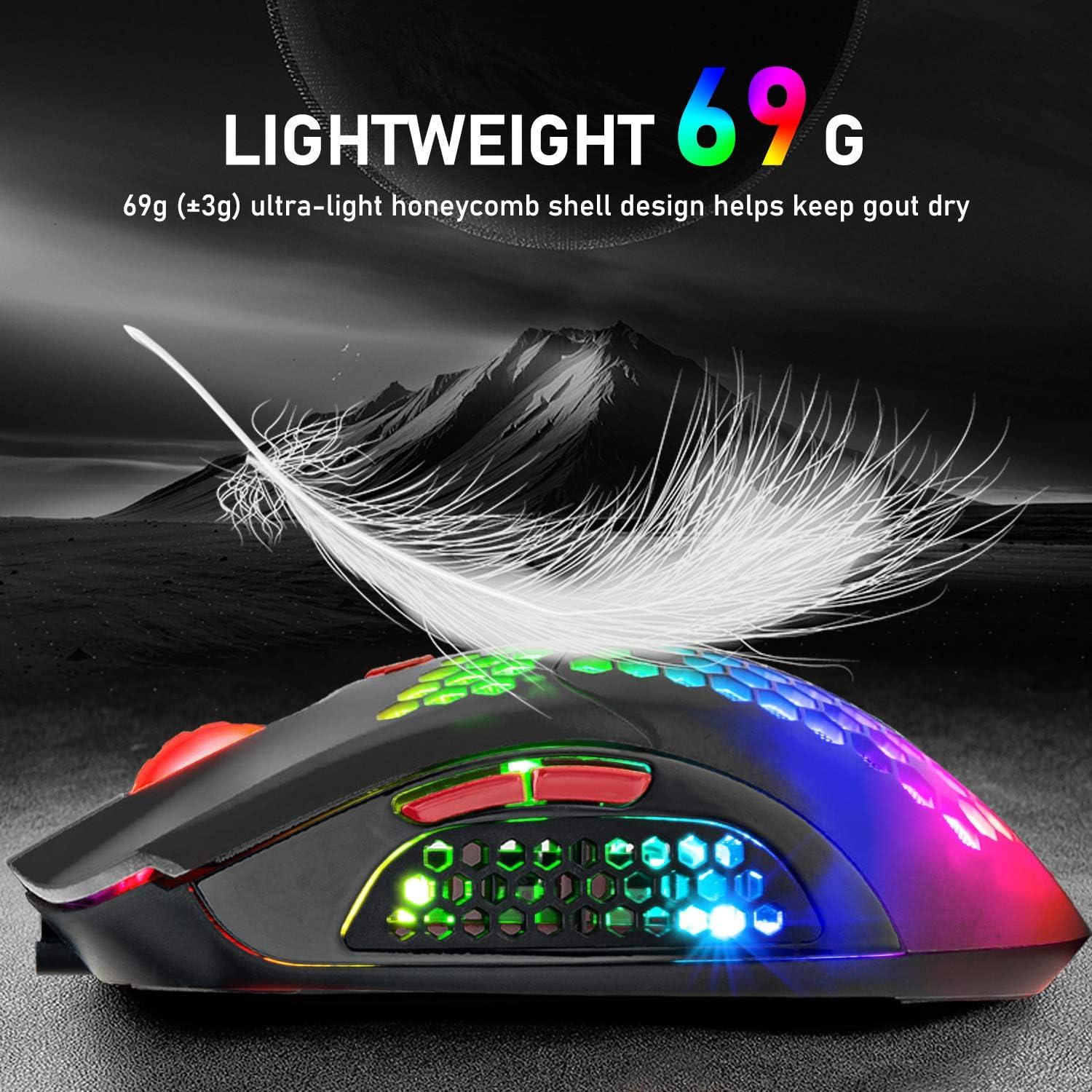 Ratón Gaming Inalámbrico ZIYOU LANG 12000 DPI RGB 69g