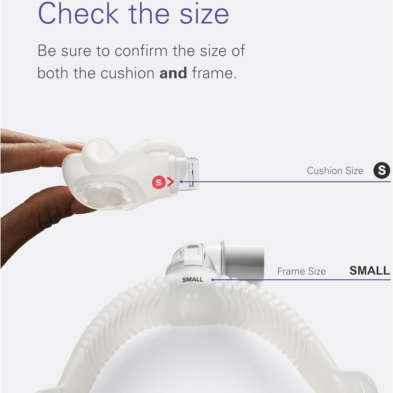 Sistema de Marco CPAP ResMed AirFit N30i - Almohadilla Pequeña