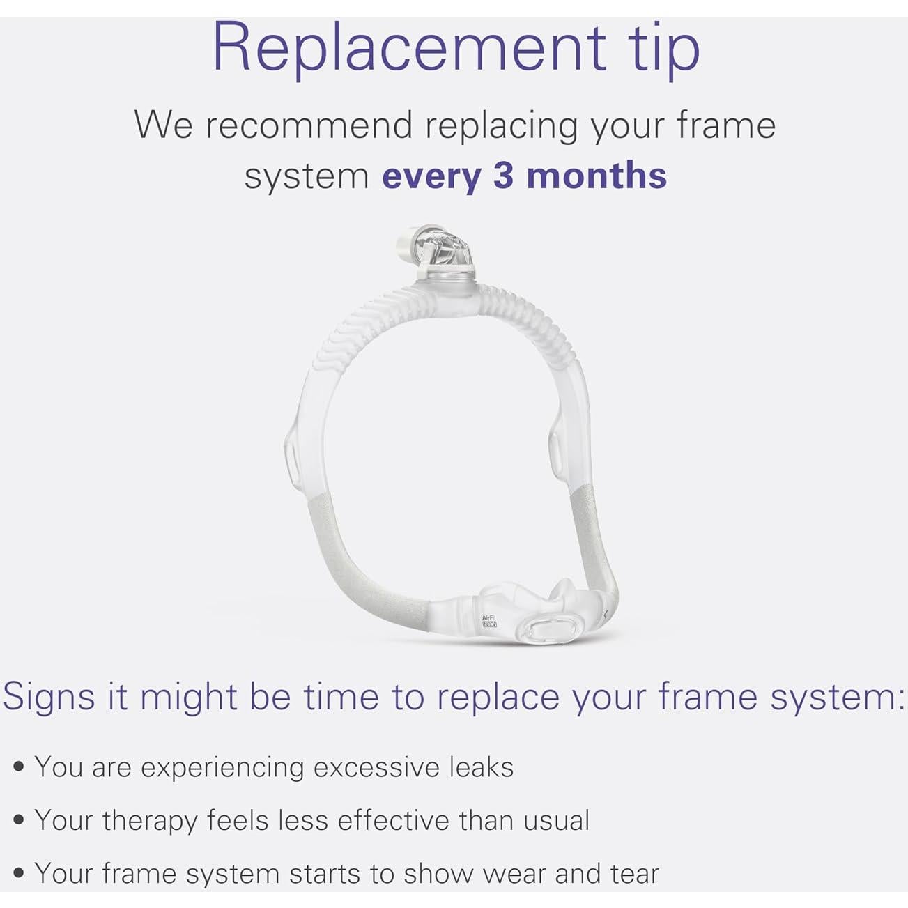 Sistema de Marco CPAP ResMed AirFit N30i - Almohadilla Pequeña