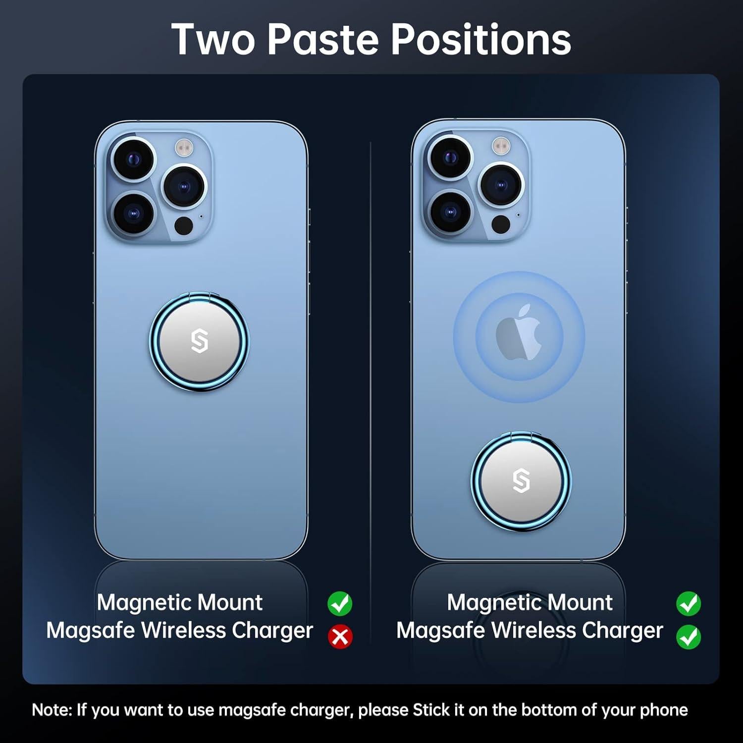 Soporte de Anillo Syncwire para Teléfono 360° Azul