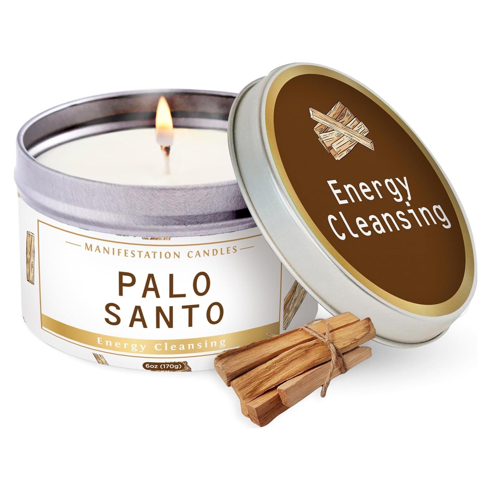 Vela Aromática de Palo Santo Magnífico 101 - 170 g - Cera de Soja