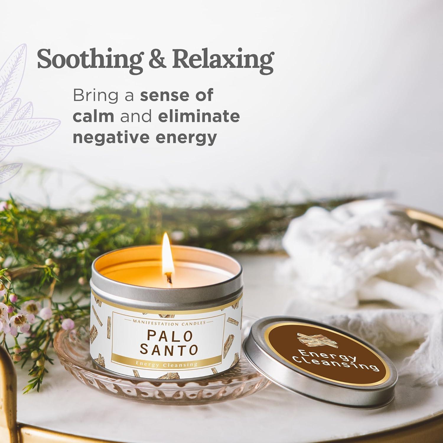 Vela Aromática de Palo Santo Magnífico 101 - 170 g - Cera de Soja