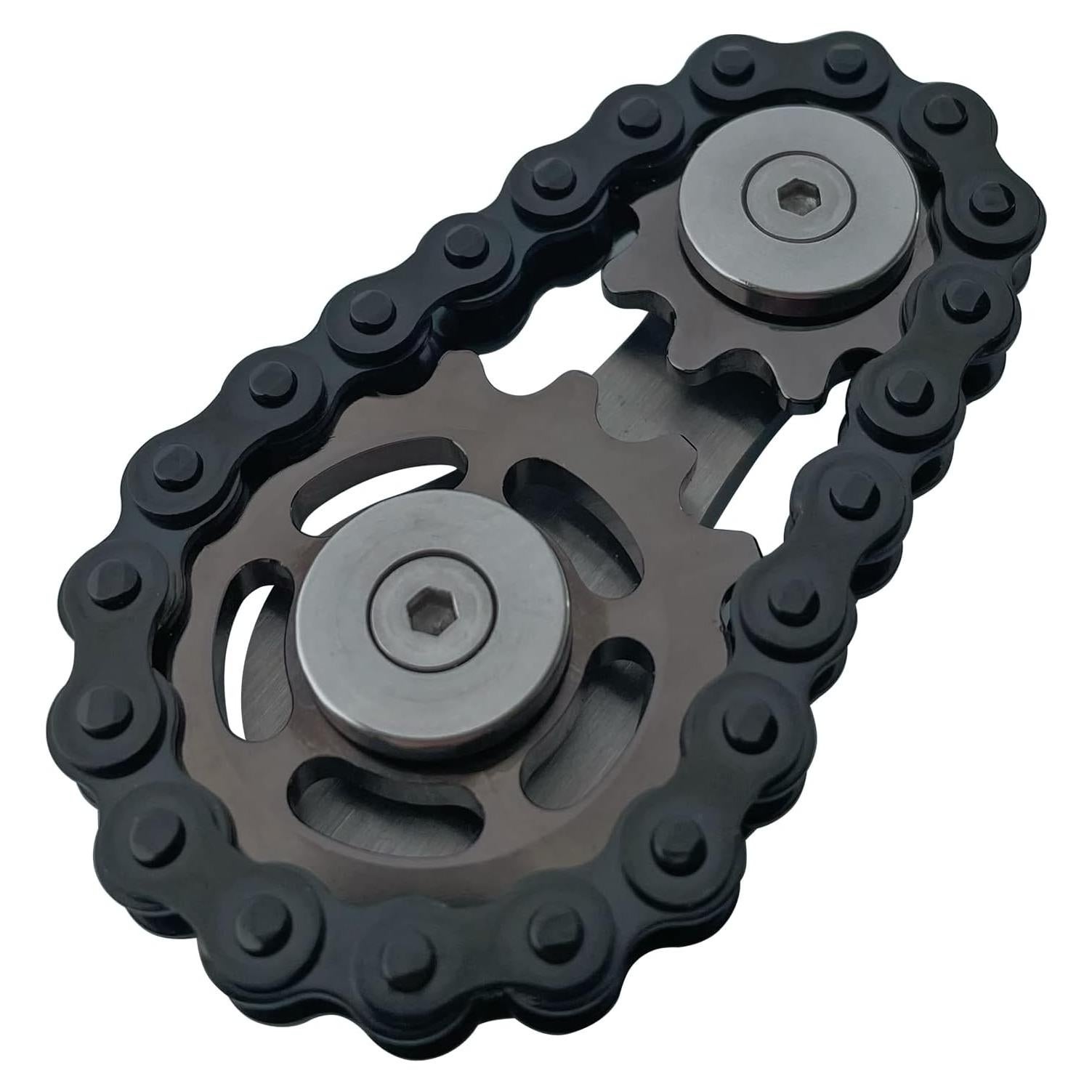 Spinner Antiestrés de Cadena de Bicicleta MKZIUI Negro 80g