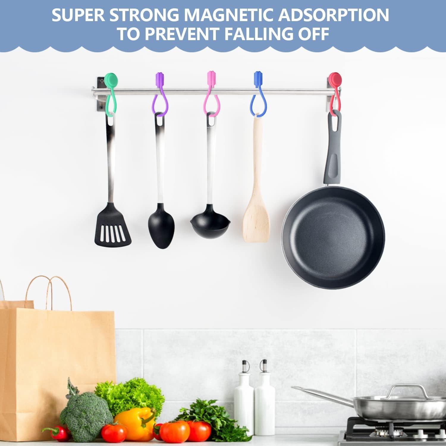 Paquete de 20 Sujetadores Magnéticos de Silicona SAISN 2 Tamaños