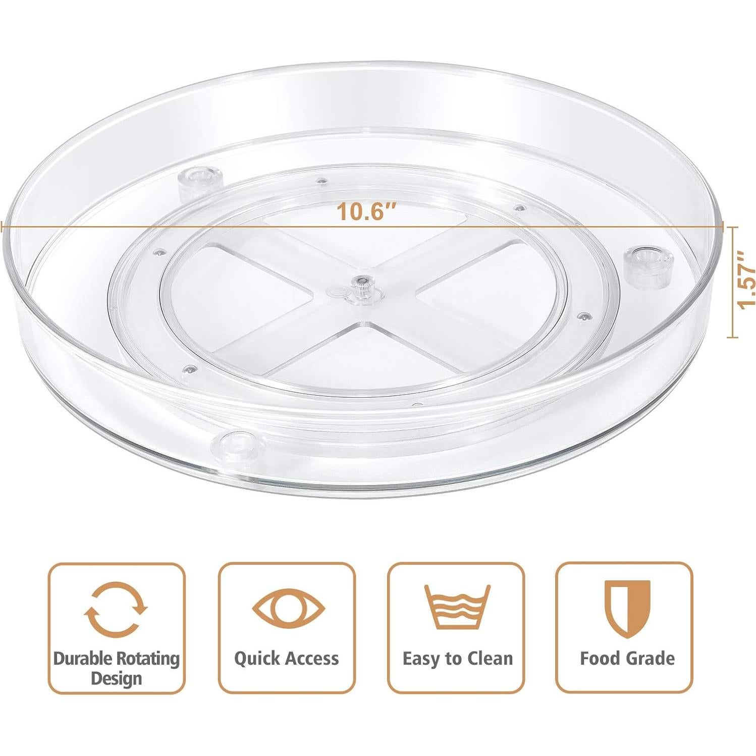 Organizador de Condimentos Giratorio PEN&H 27.94 cm Transparente