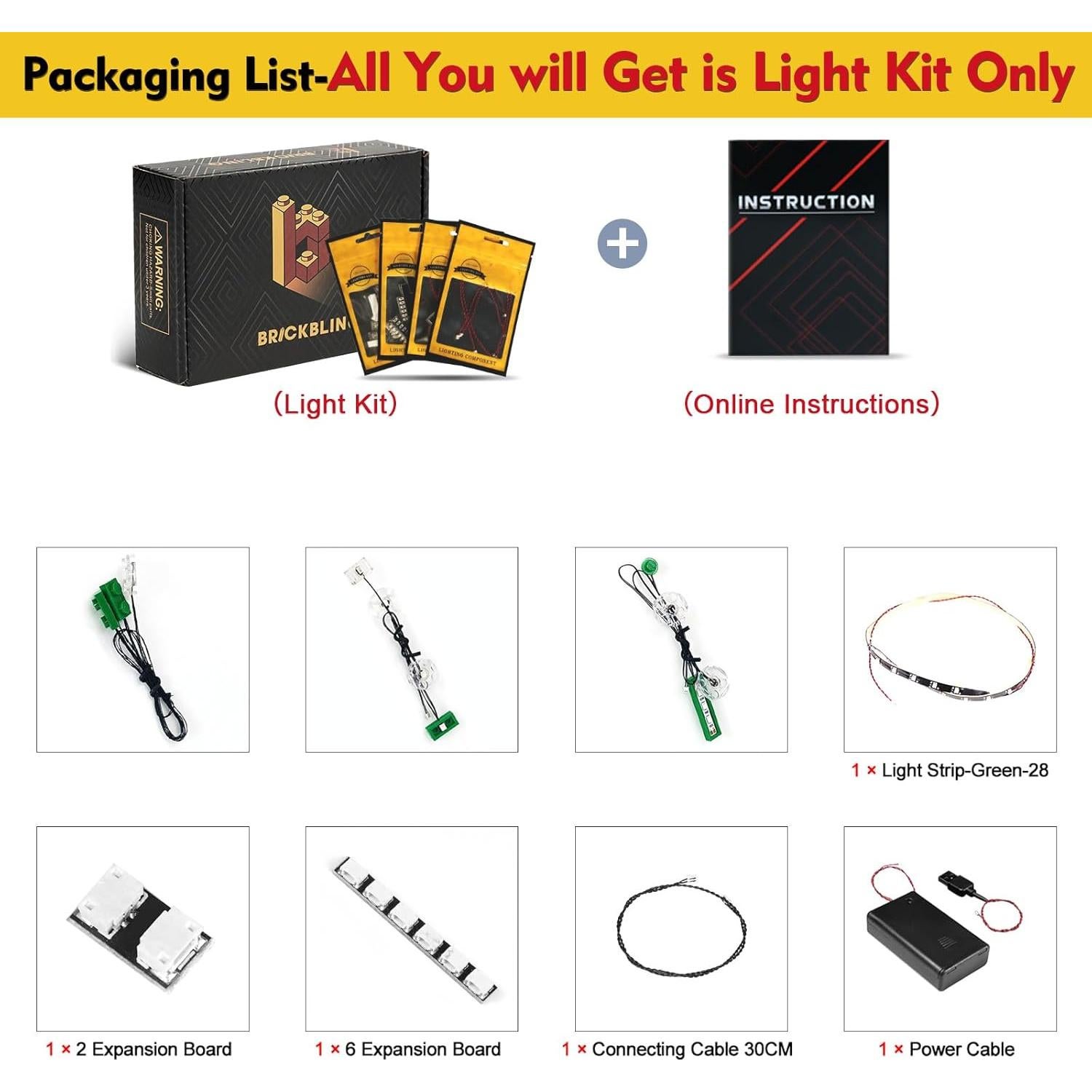 Kit de Iluminación LED BrickBling para Lego 75684 - Solo Luces