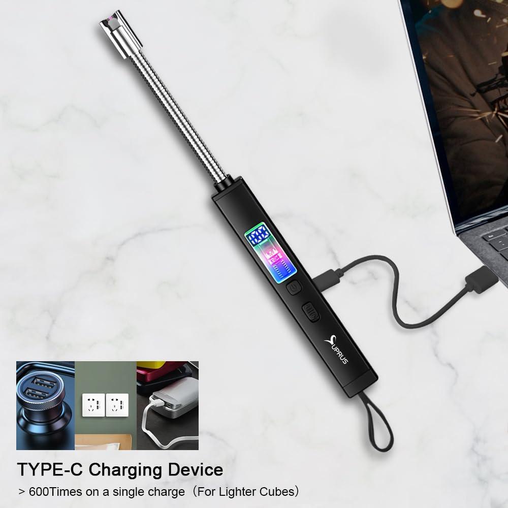 Encendedor Eléctrico SUPRUS Recargable USB-C 360° Sin Llama
