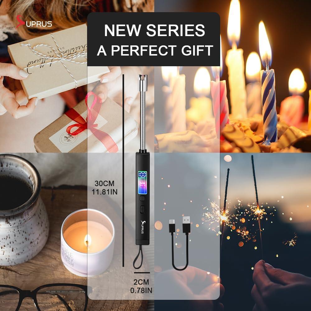 Encendedor Eléctrico SUPRUS Recargable USB-C 360° Sin Llama