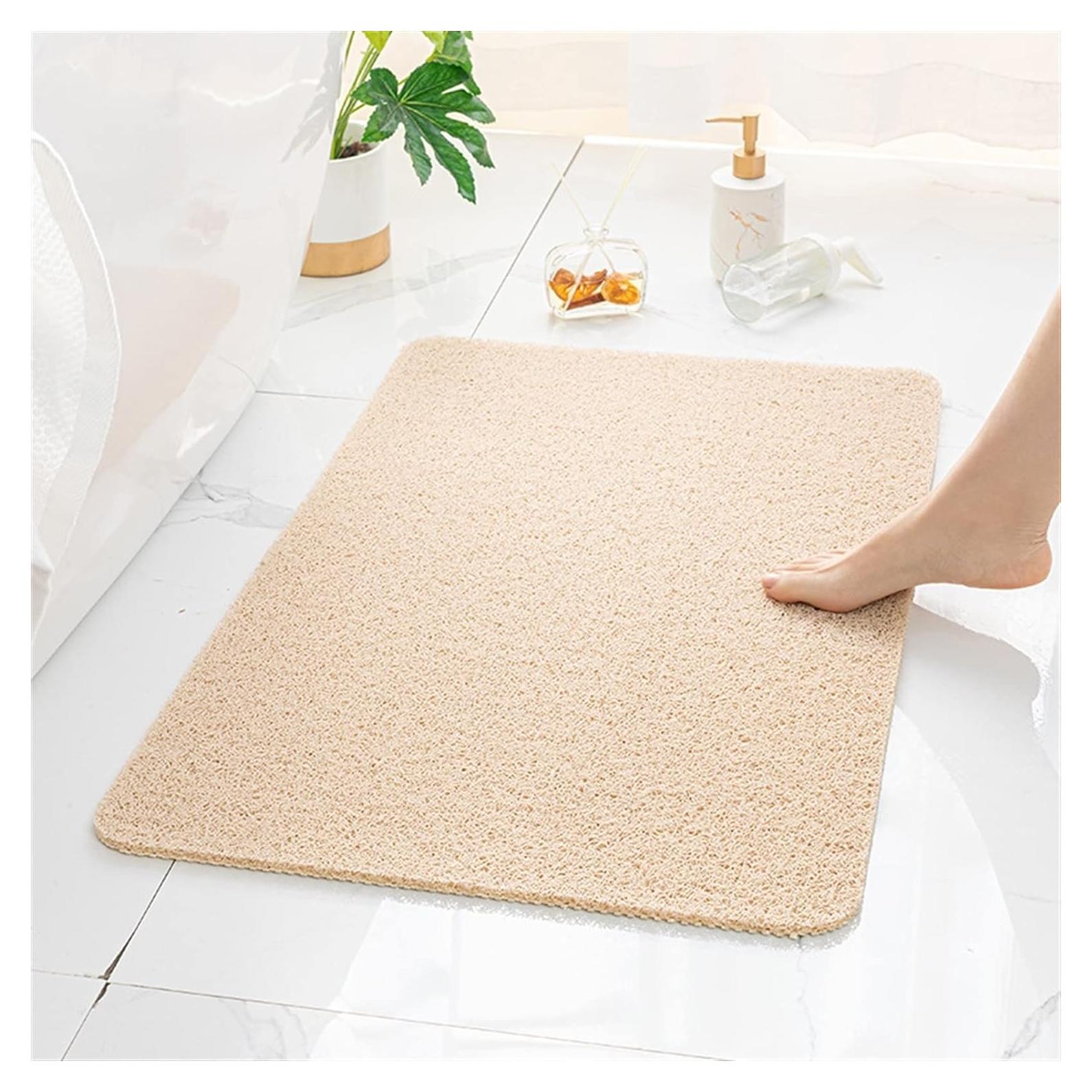 Alfombra Antideslizante Beige LKYJD 40x60cm para Baño