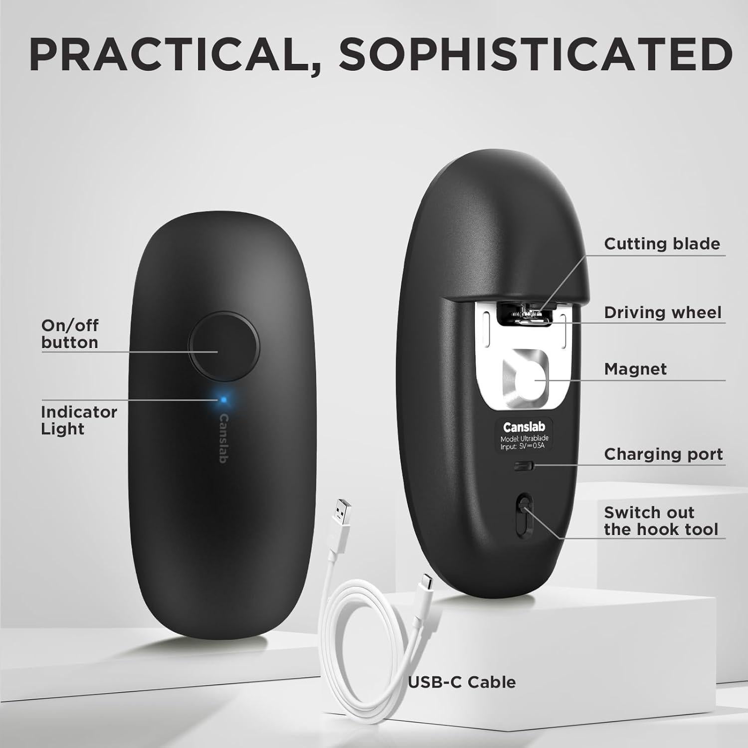 Abrelatas eléctrico Canslab Ultrablade SE recargable USB