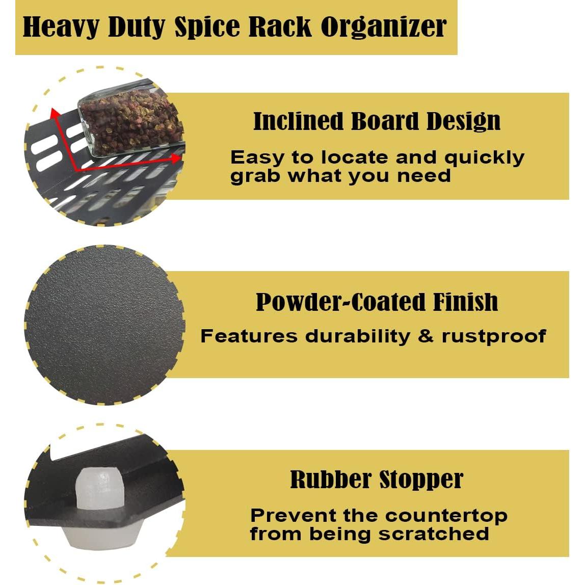 Organizador de especias Ardier 4 niveles con 32 tarros y 160 etiquetas