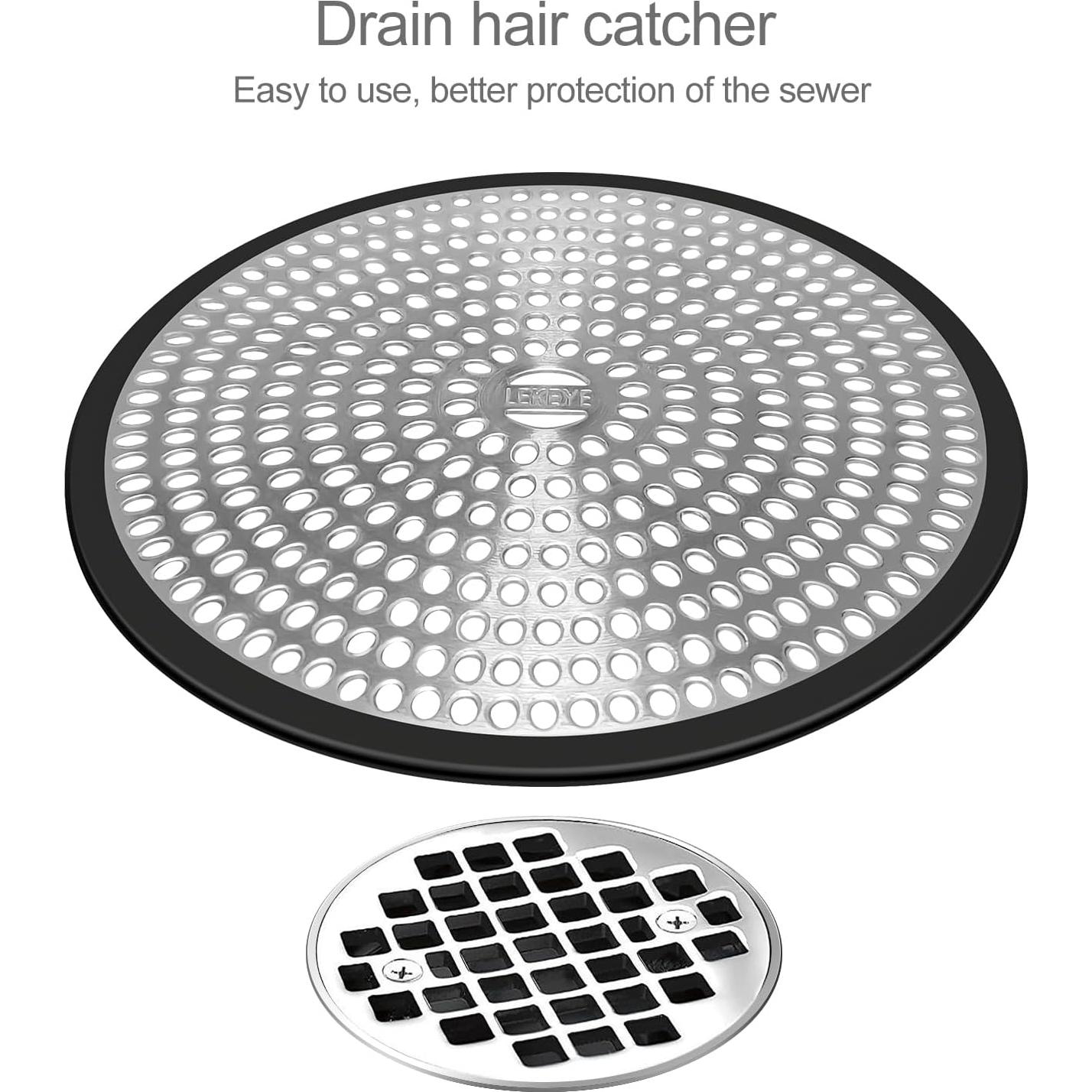 Captador de Cabello LEKEYE para Drenaje de Ducha Acero Inoxidable
