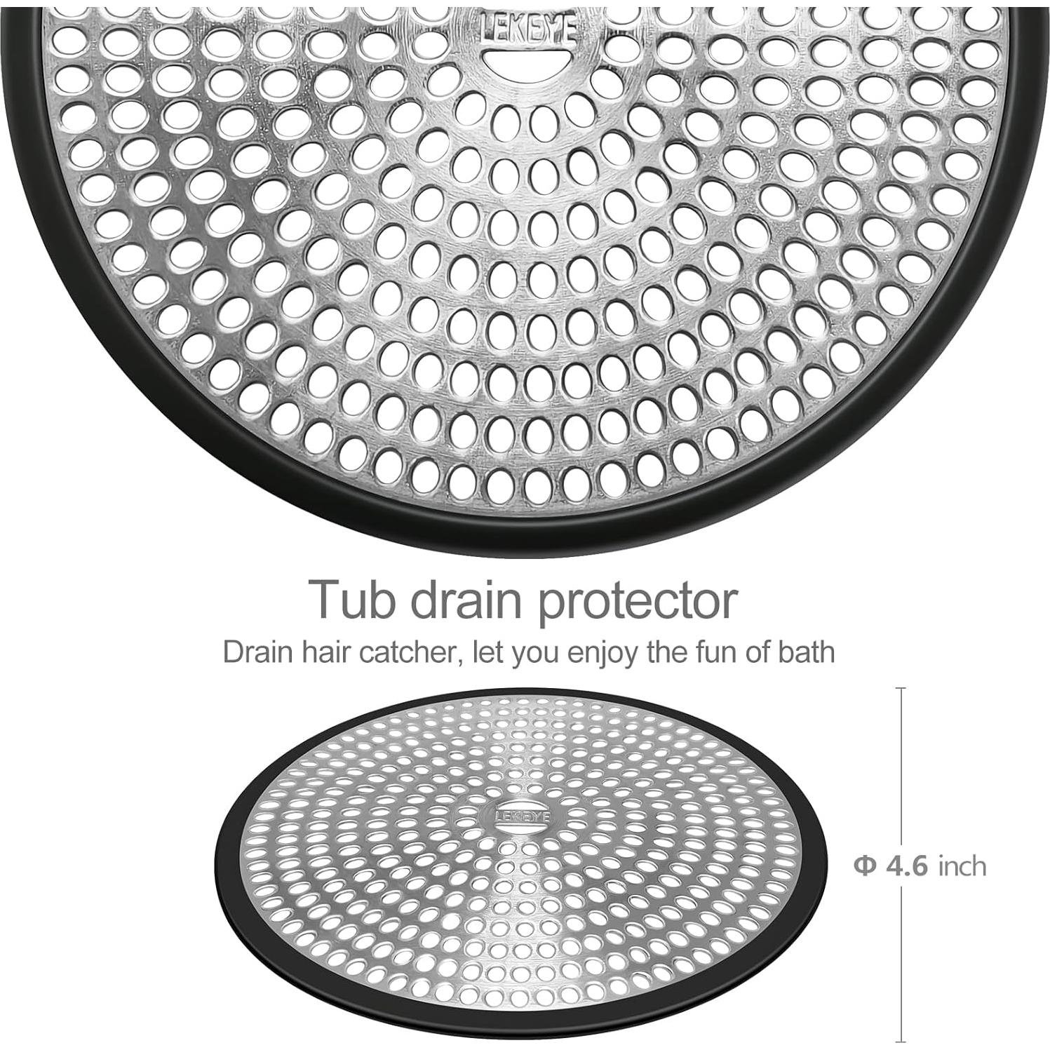 Captador de Cabello LEKEYE para Drenaje de Ducha Acero Inoxidable