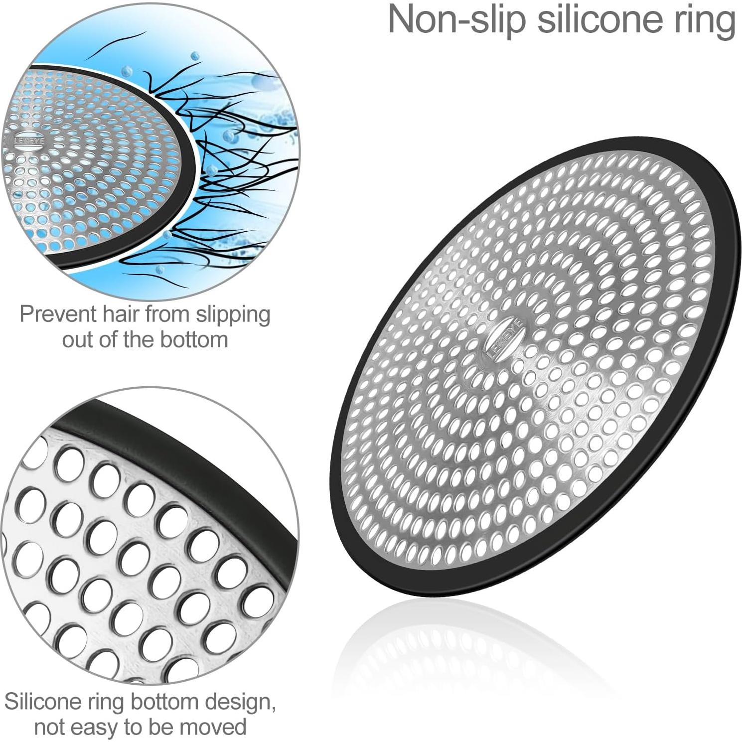 Captador de Cabello LEKEYE para Drenaje de Ducha Acero Inoxidable