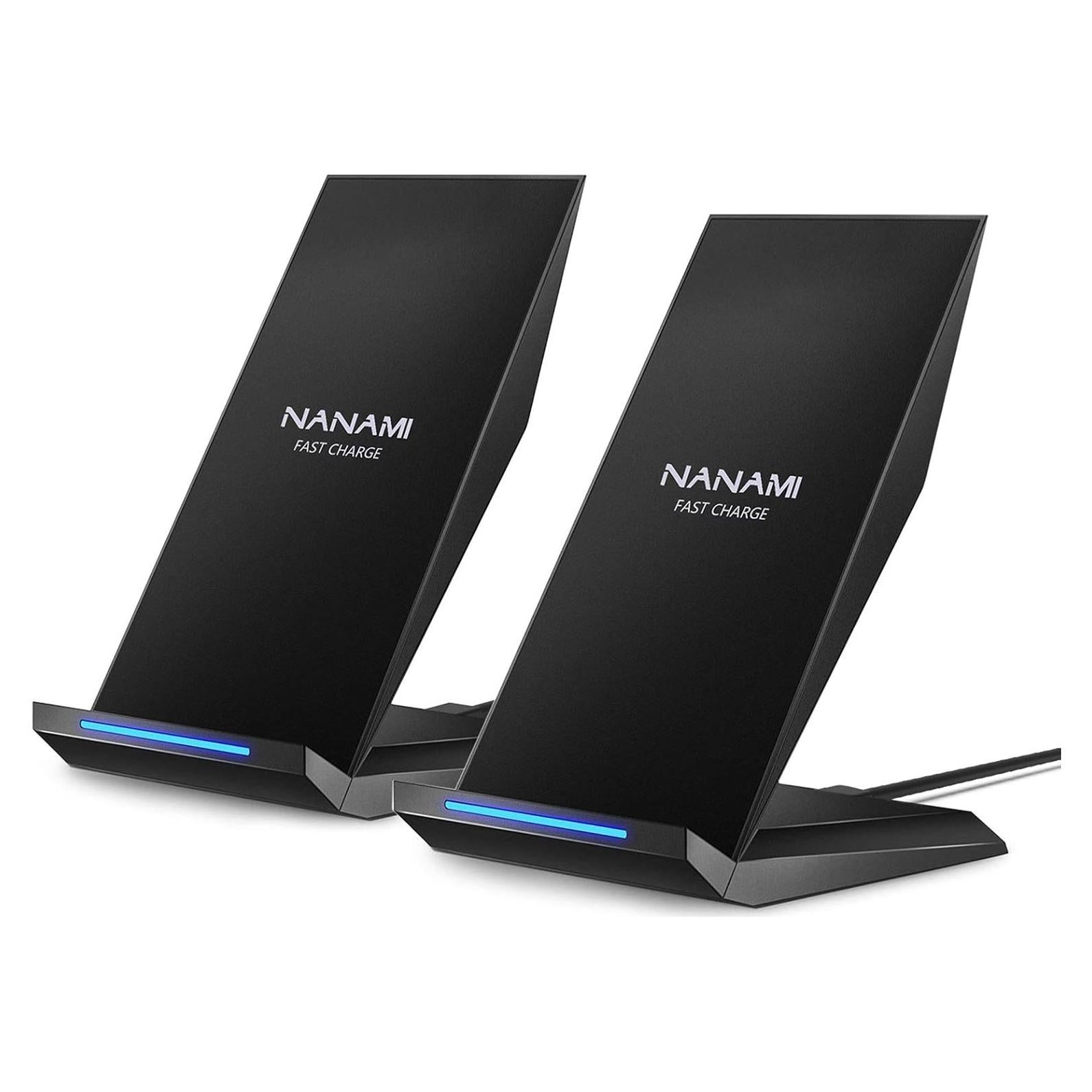 Cargador Inalámbrico Rápido NANAMI Qi 15W - 2 Paquetes