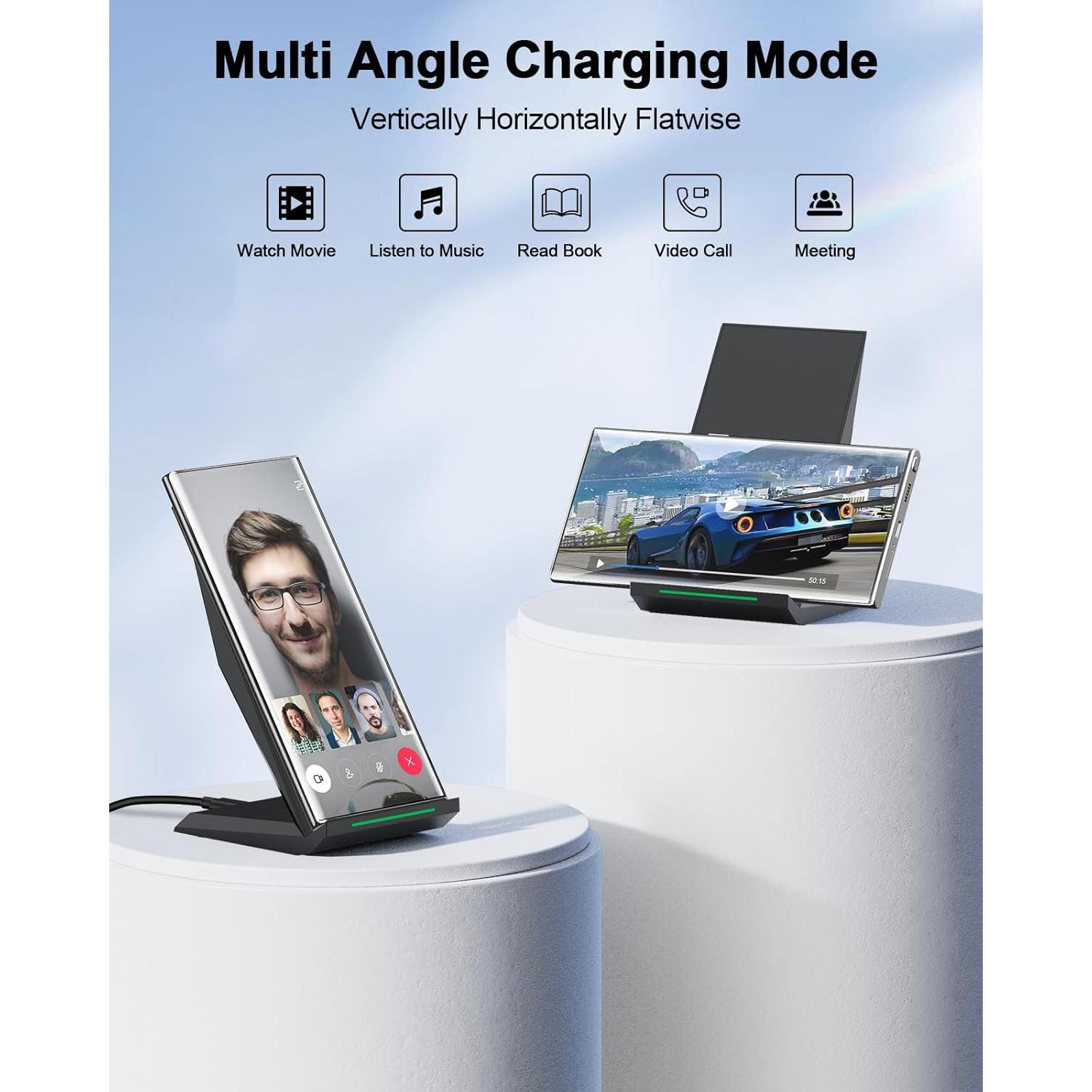 Cargador Inalámbrico Rápido NANAMI Qi 15W - 2 Paquetes