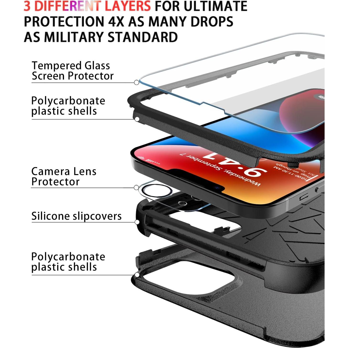 Funda Diverbox para iPhone 14 6.1" A prueba de golpes