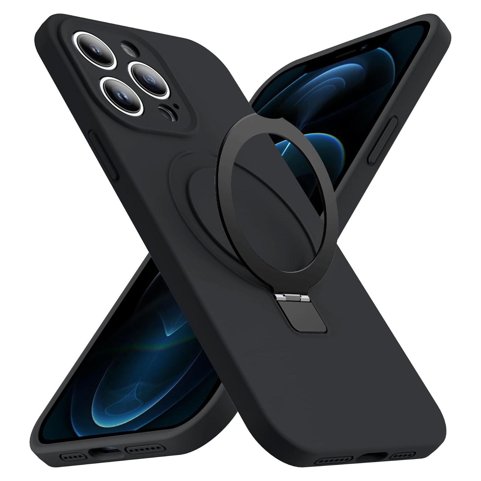 Funda de Silicona Luyxcaze para iPhone 12 Pro Max 6.7" Negra