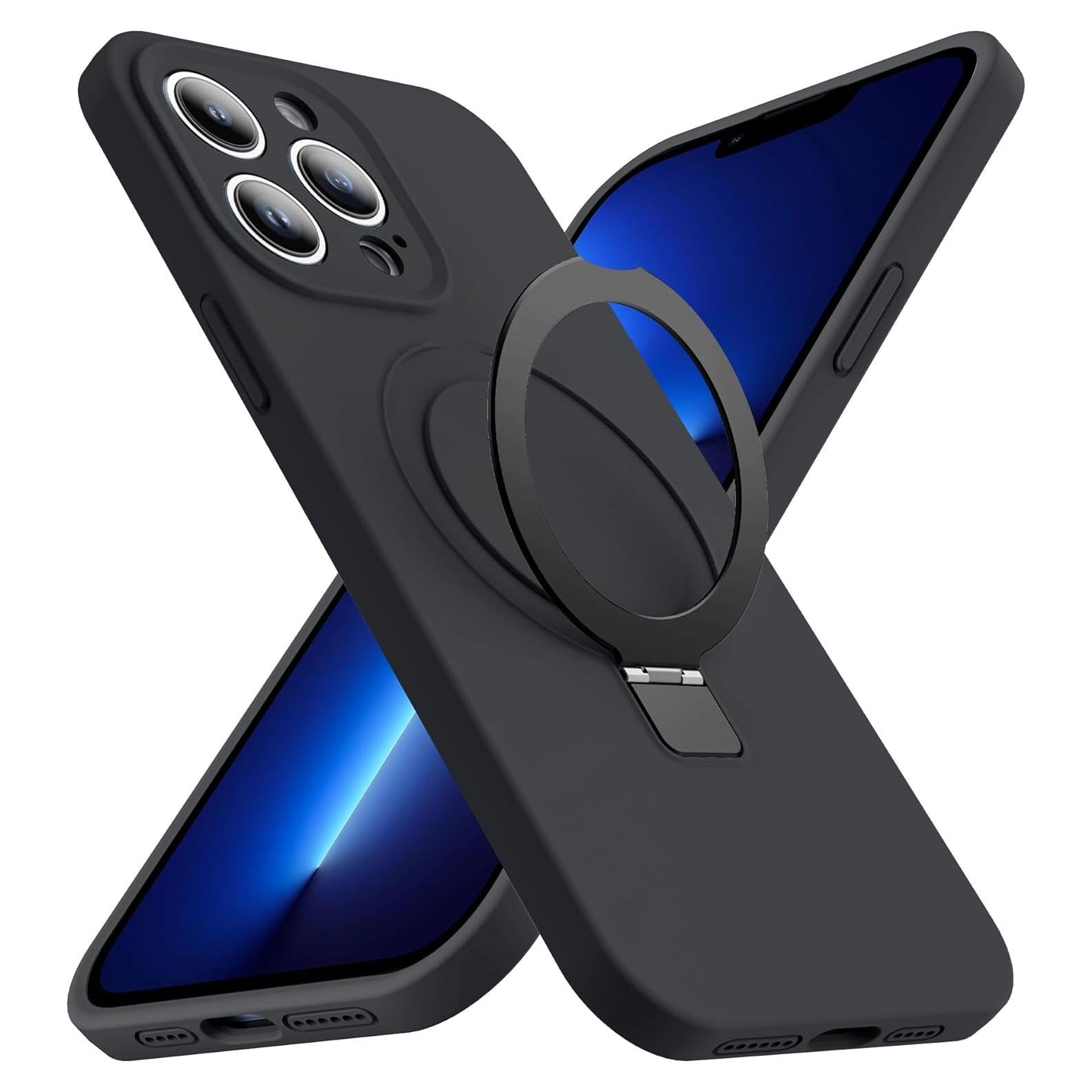 Funda de Silicona Luyxcaze para iPhone 13 Pro 6.1" Negra