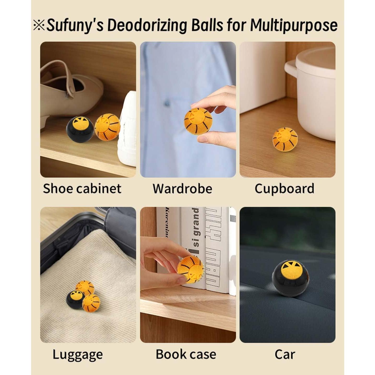 Bolas Desodorantes para Zapatos Sufuny - Eliminador de Olores