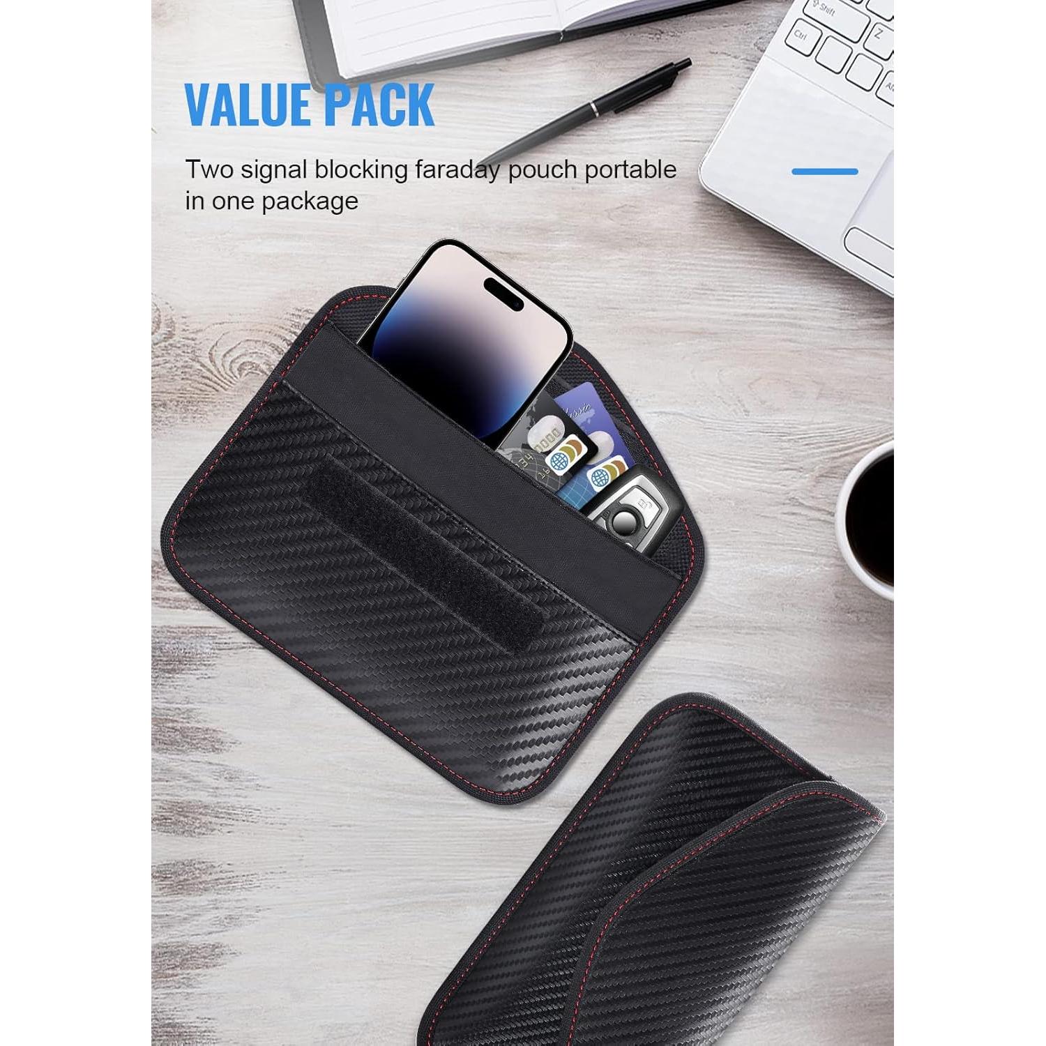 Bolsa Faraday Lanpard para Llaves y Teléfonos - 2 Paquetes