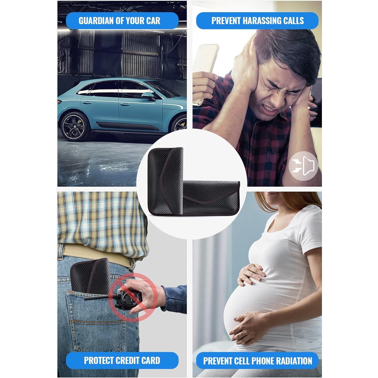 Bolsa Faraday Lanpard para Llaves y Teléfonos - 2 Paquetes