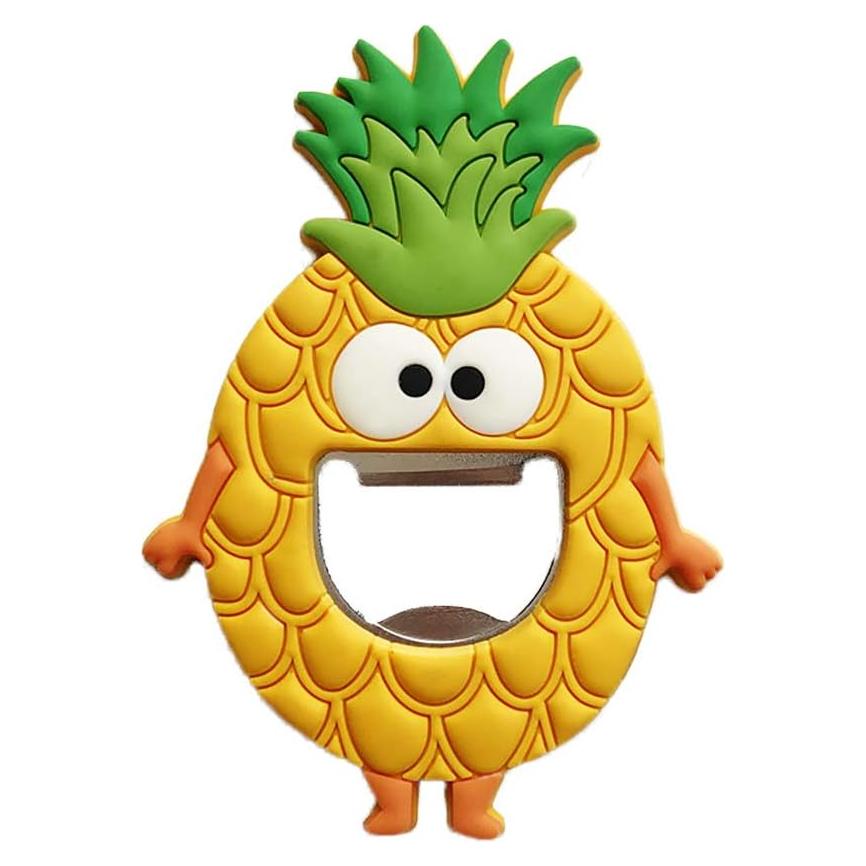 Abrebotellas Magnético de Silicona Piña para Cerveza