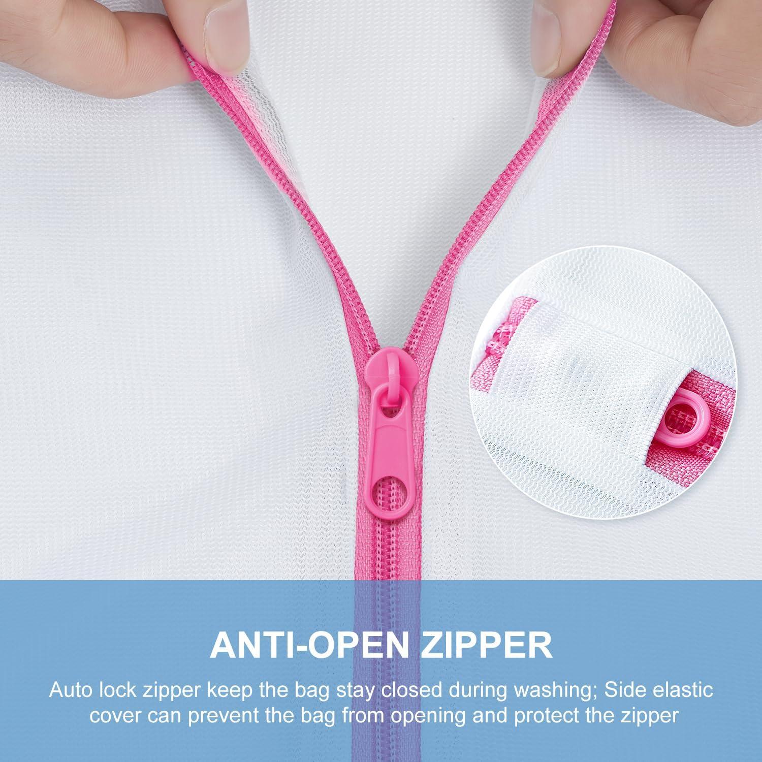 BAGAIL Laundry Bags Mesh Wash Bag for Intimates Lingerie and Delicates, 5Pcs (1XL,2L,2M)