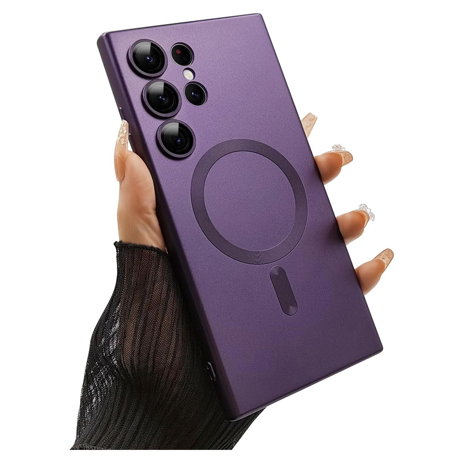 Funda Magnética Samsung Galaxy S24 Ultra Antigolpes Púrpura