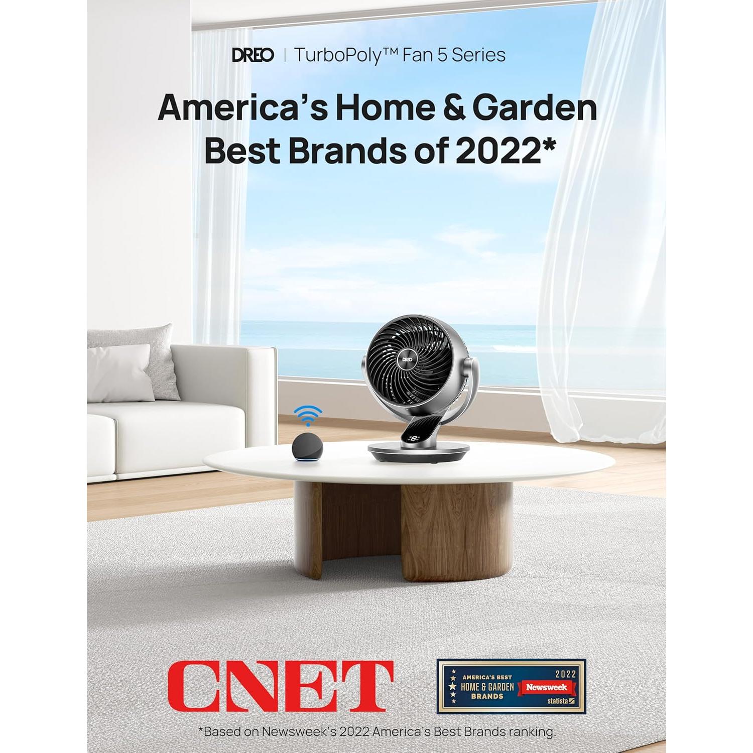 Ventilador Dreo DR-HAF001S Oscilante 120° y 90° 13"