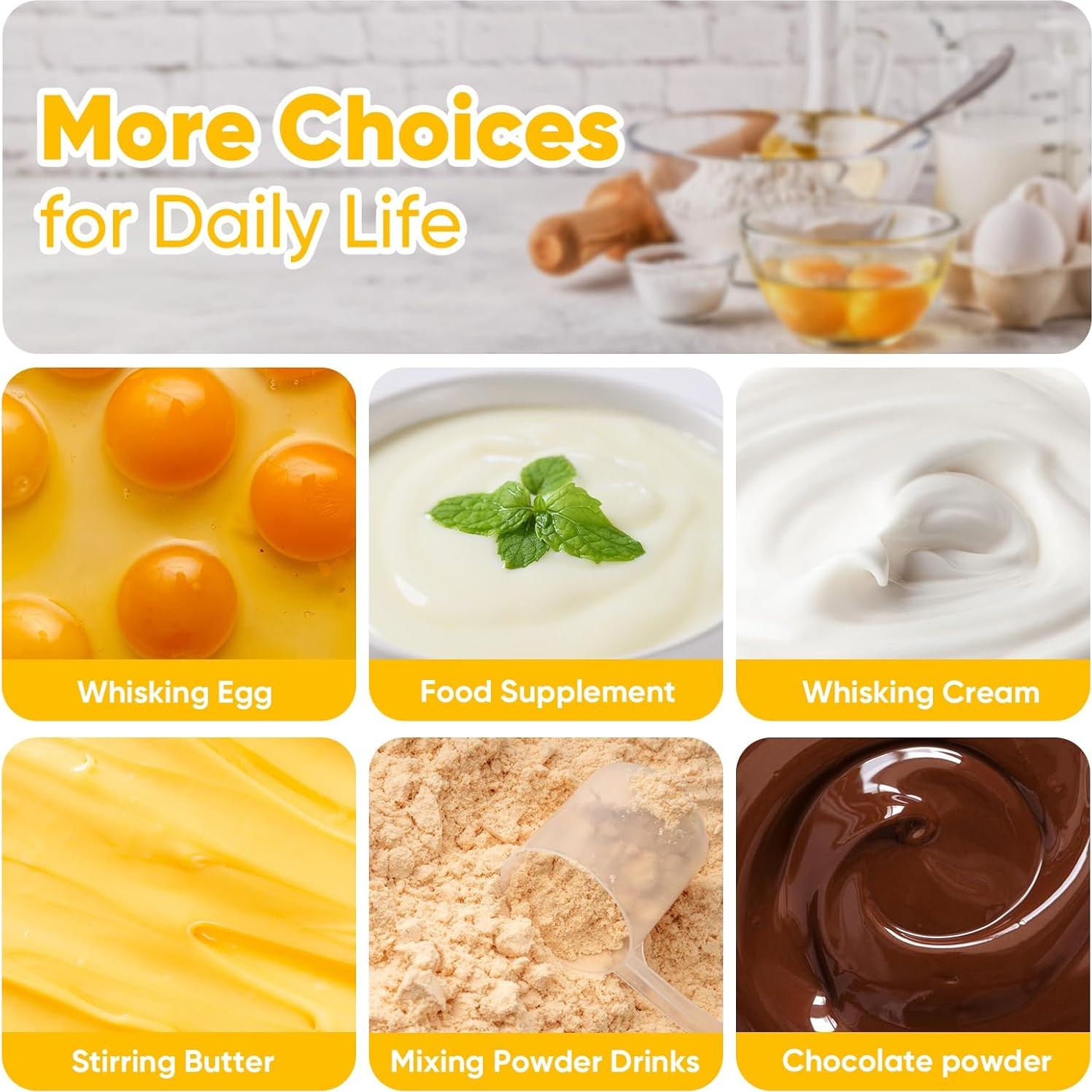 Batidor de Huevos Semiautomático OOKUU de Acero Inoxidable 30.48cm