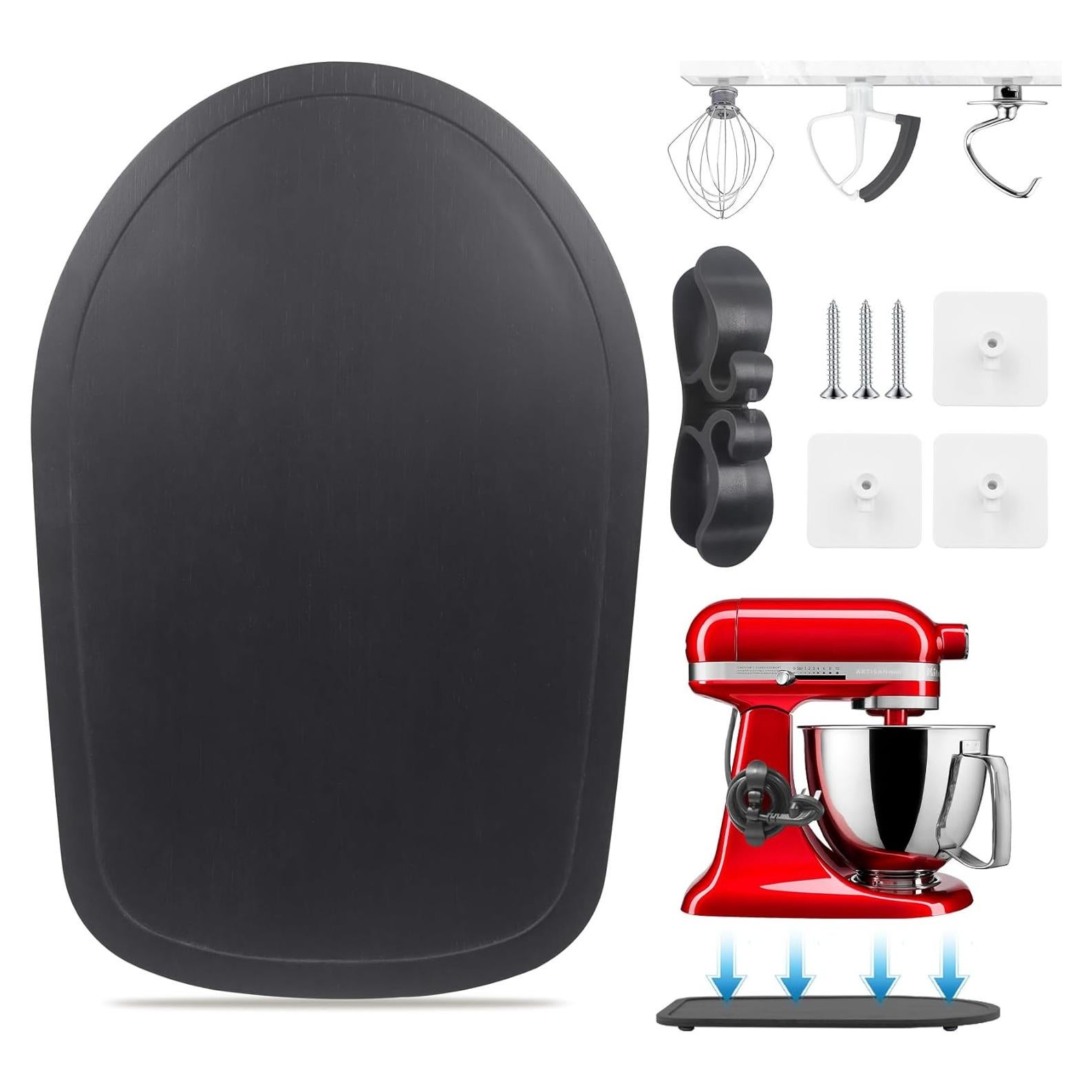 Alfombrilla deslizante KitchenAid 4.5-5 Qt con organizador