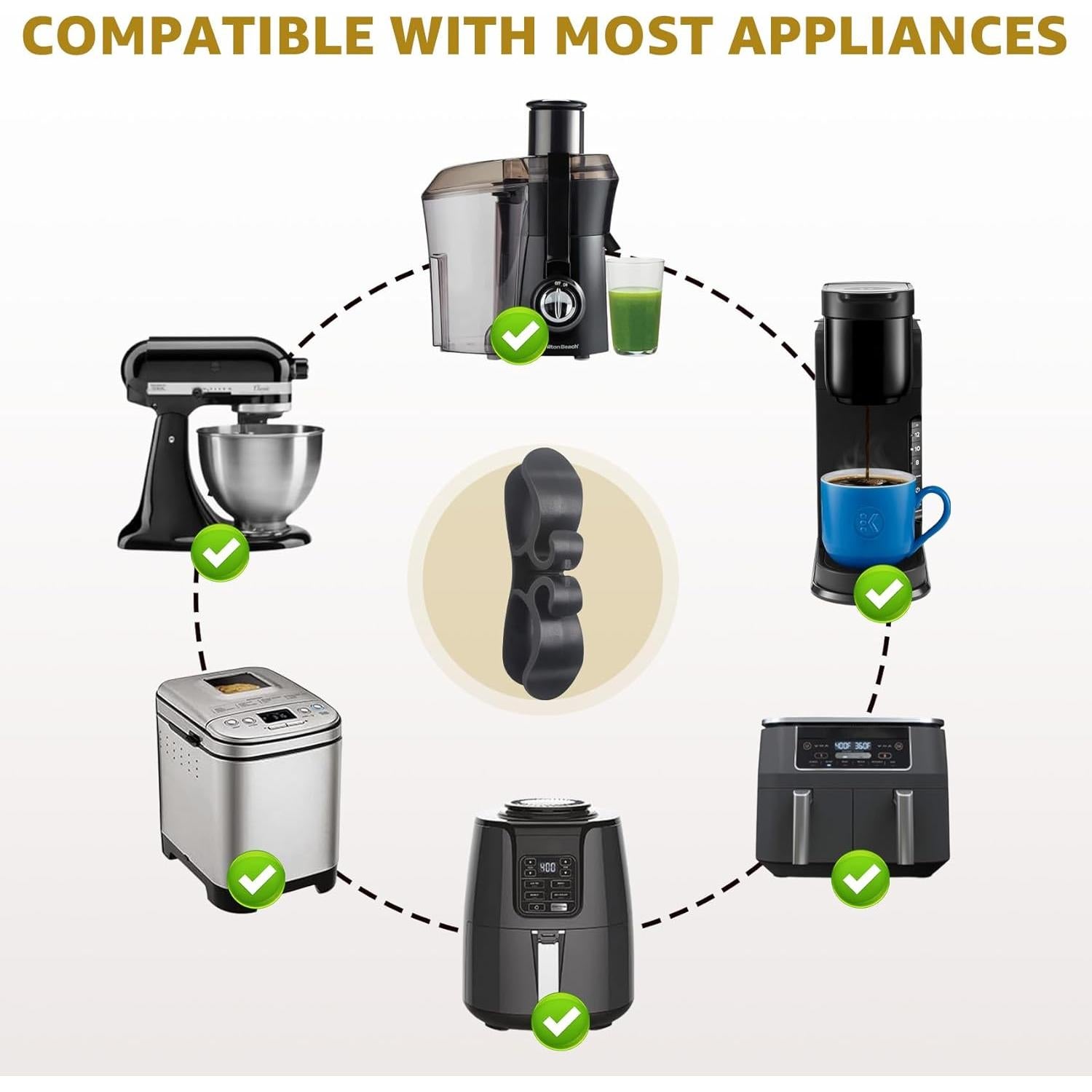 Alfombrilla deslizante KitchenAid 4.5-5 Qt con organizador