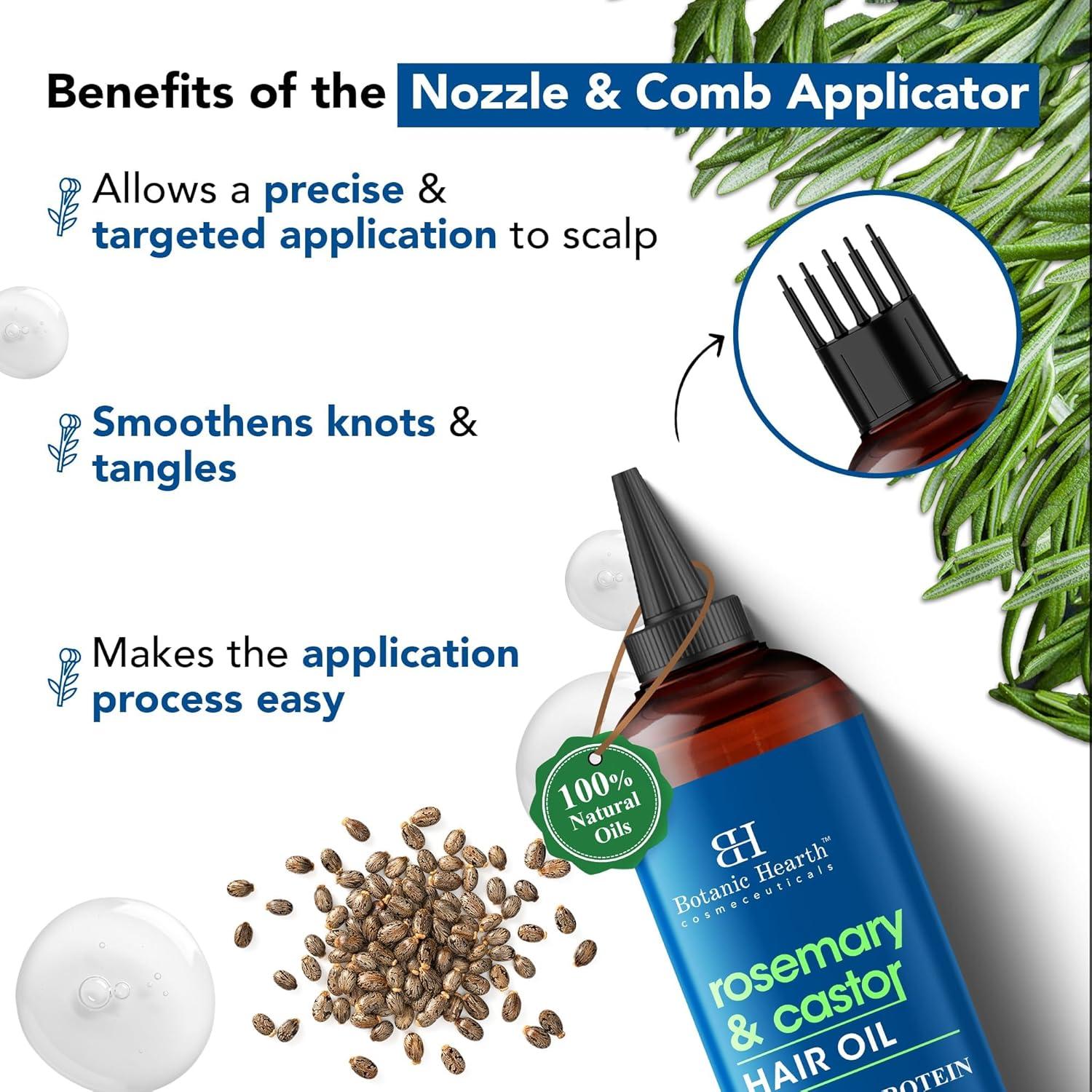 Aceite para Cabello Botanic Hearth 198 ml Romero y Ricino