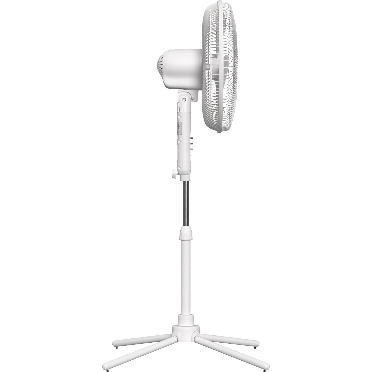 Ventilador de Pedestal Oscilante EZ-CHILL 16" Blanco 3 Velocidades