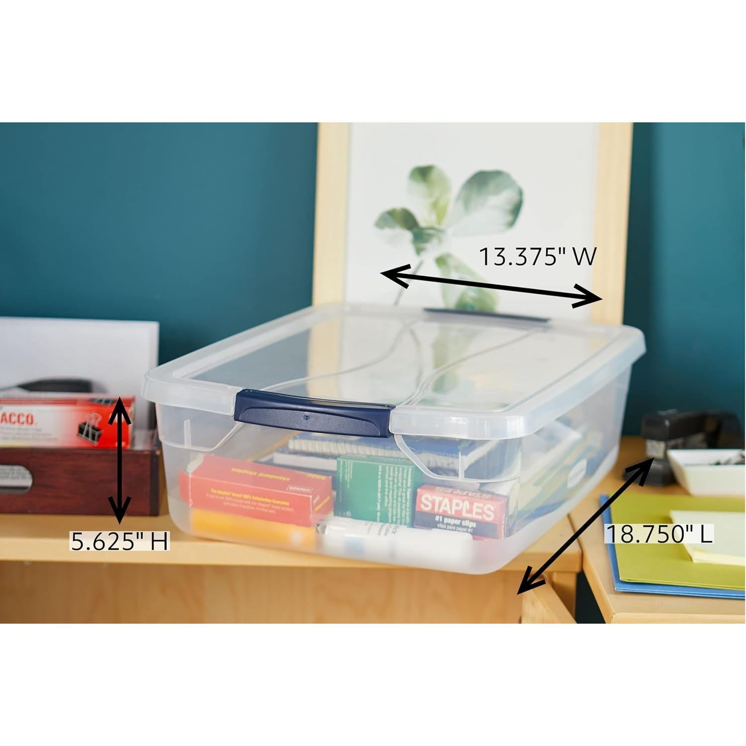 Contenedores de Almacenamiento Rubbermaid Roughneck 19Qt y Cleverstore 16Qt