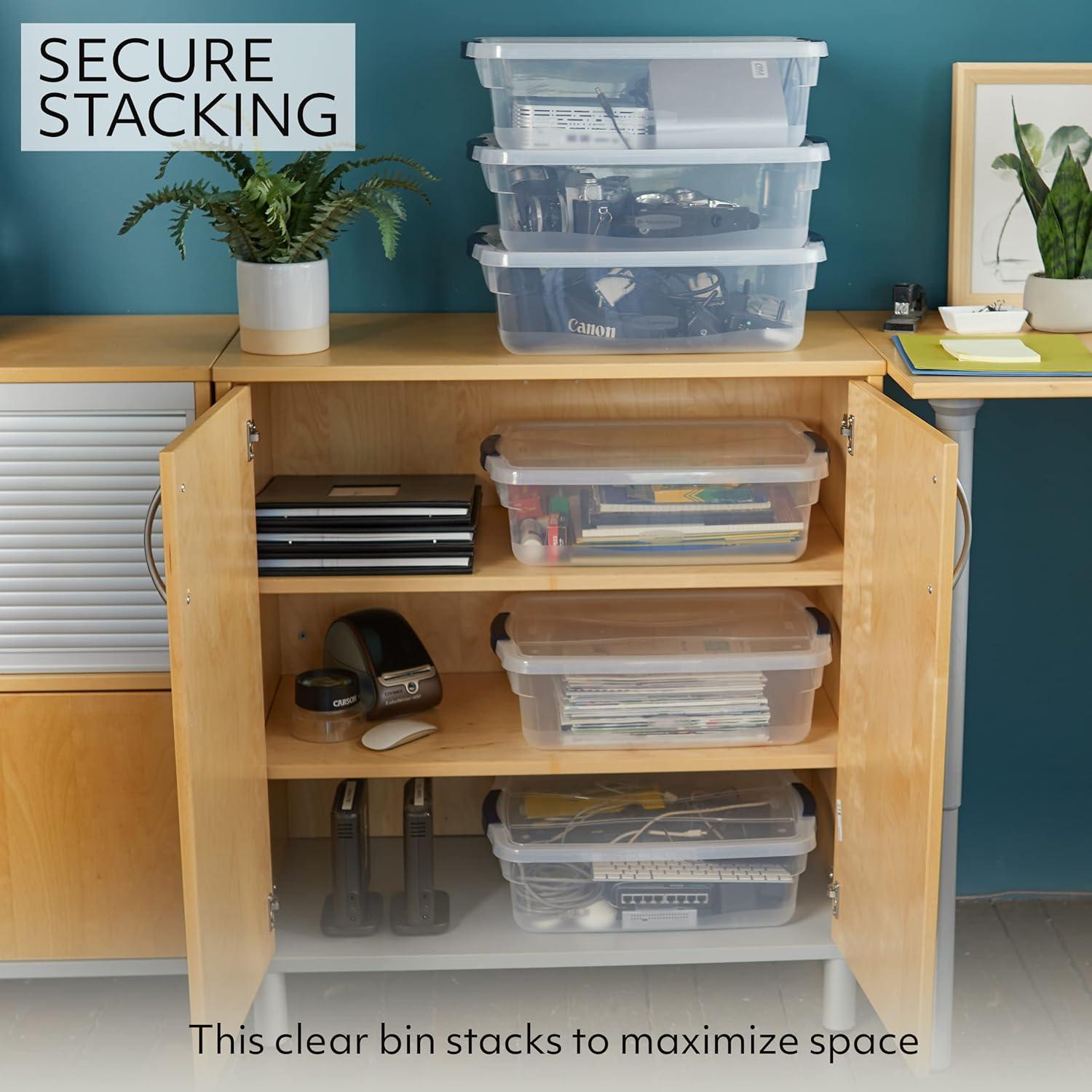 Contenedores de Almacenamiento Rubbermaid Roughneck 19Qt y Cleverstore 16Qt