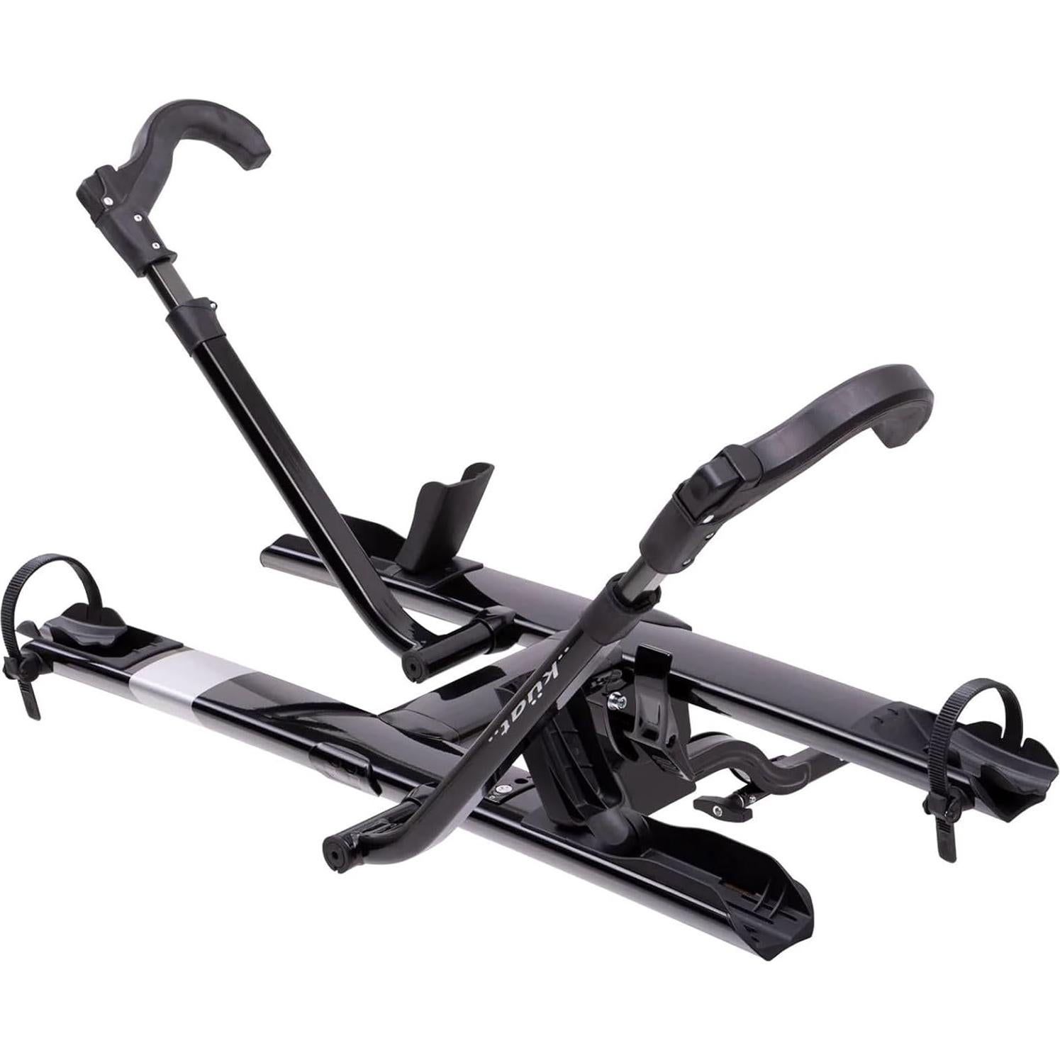 KUAT Sherpa 2.0 Durable Lightweight Aluminum Compact 2 Bike Transporting Hitch Rack with Cable Lock & Foldable Tire Cradles | Capacity - 40 Lbs per Tray