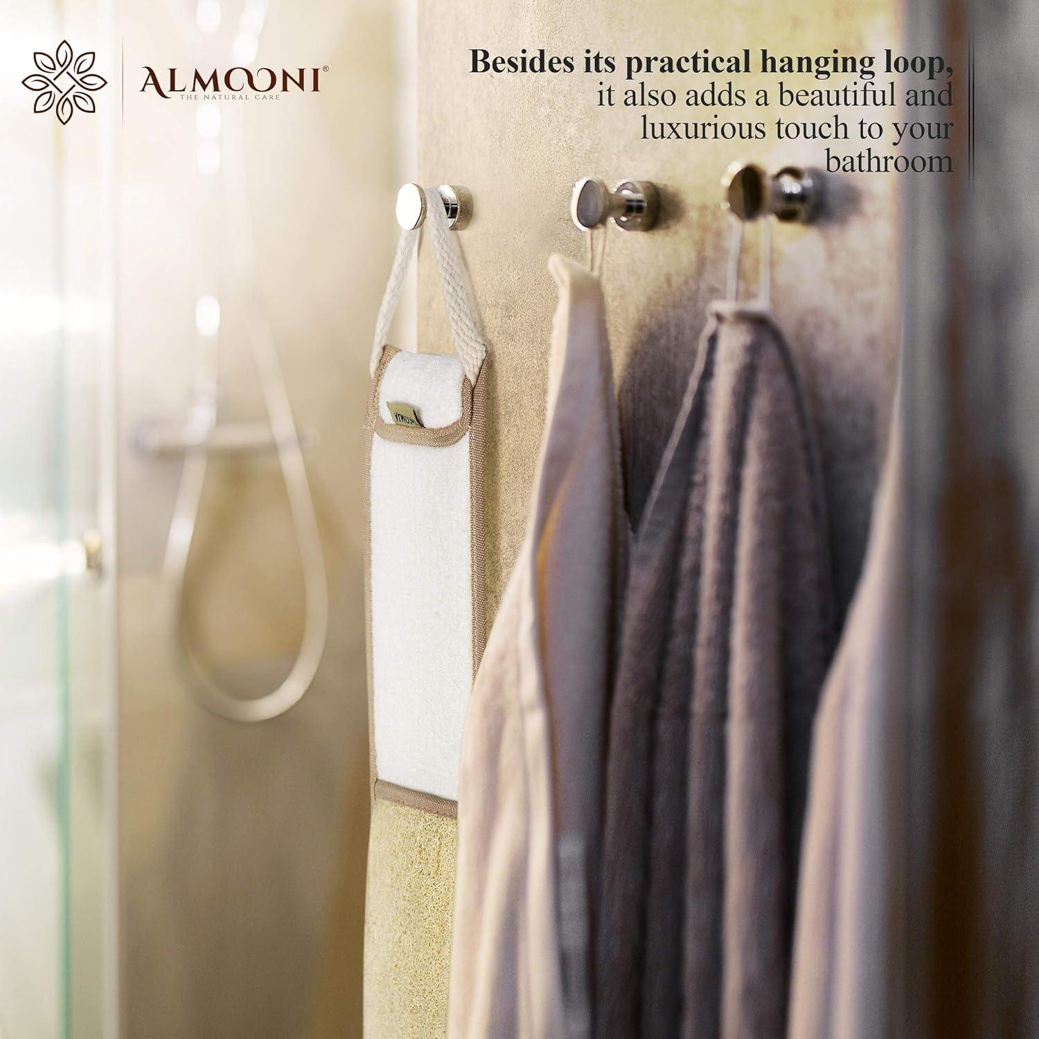 Esponja de Espalda Loofah Natural Almooni 96.5 cm Exfoliante