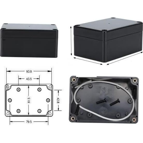 Caja de Proyecto Electrónica Lhazemu IP65 2PCS 100x68x50 mm