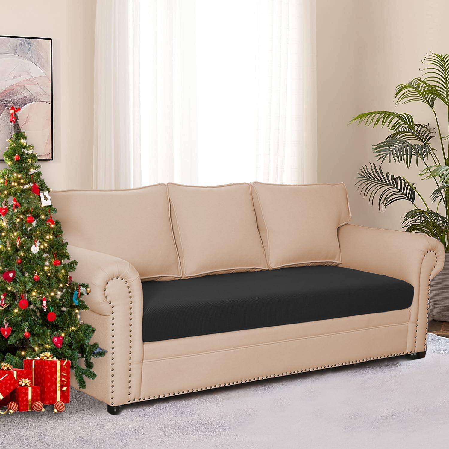 Funda de Cojín de Sofá Impermeable NC HOME Negro 3 Plazas