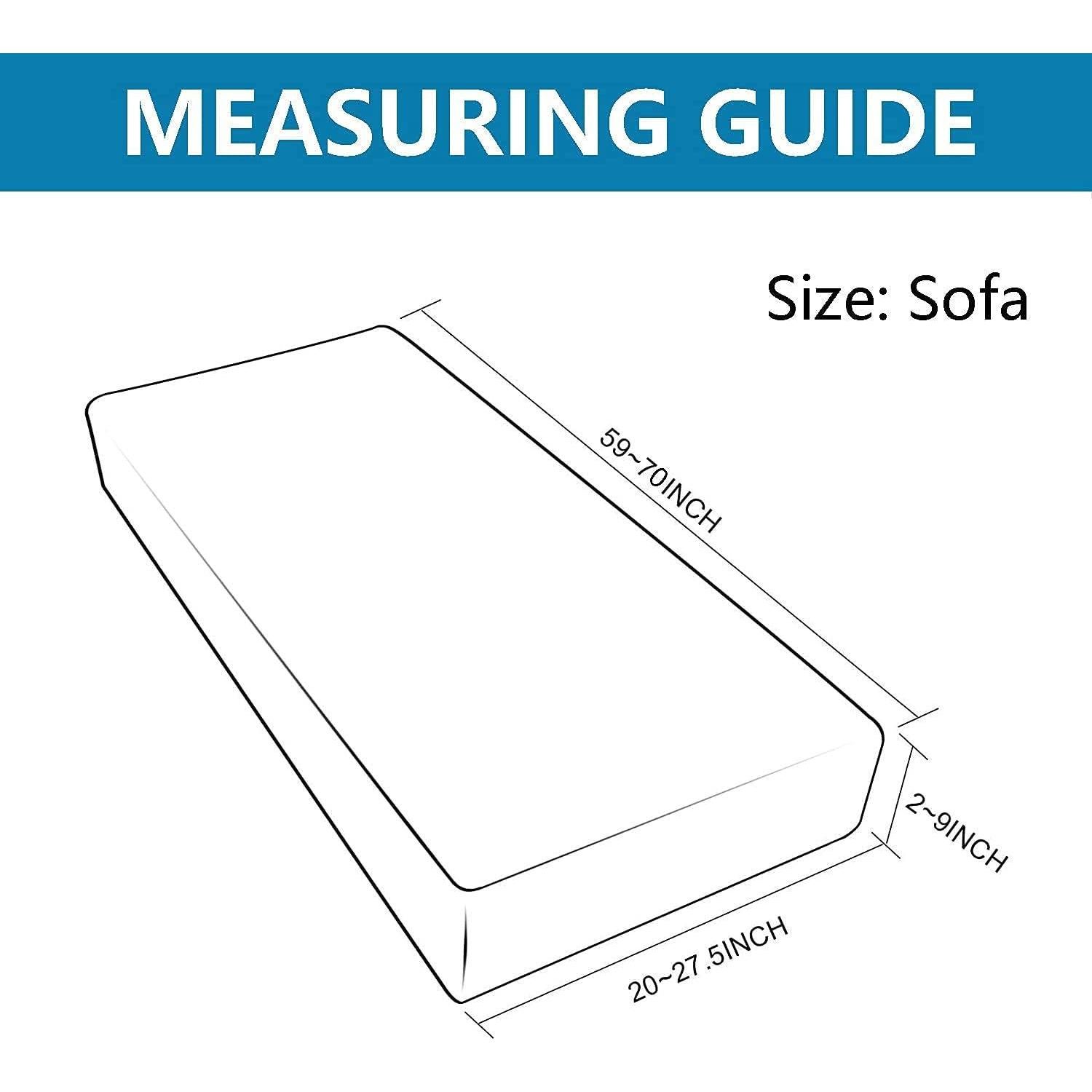 Funda de Cojín de Sofá Impermeable NC HOME Negro 3 Plazas