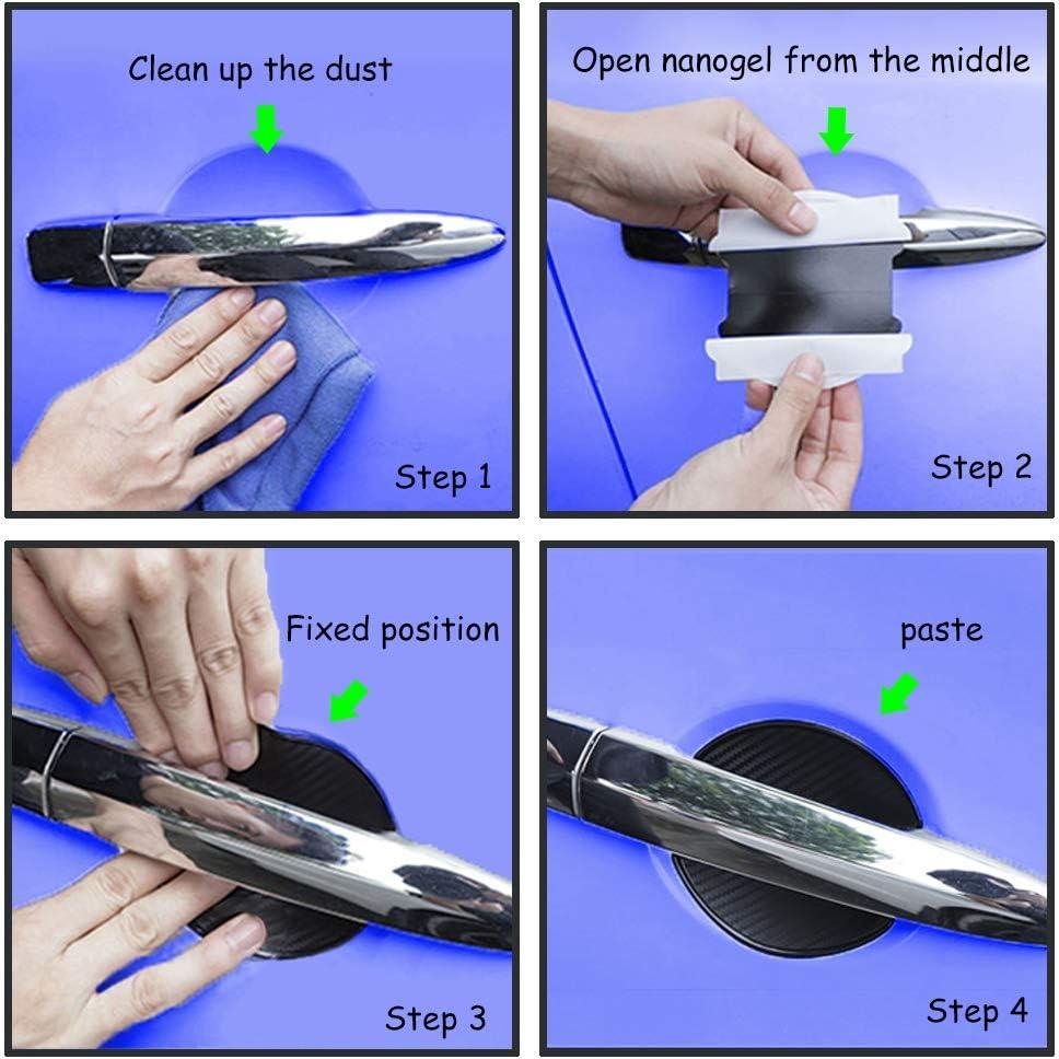 4 Piezas Películas Protectores Manijas Puertas Coche WORCAS